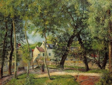 カミーユ・ピサロ Painting - 水やり近くのオスニーの風景 1883年 カミーユ・ピサロ